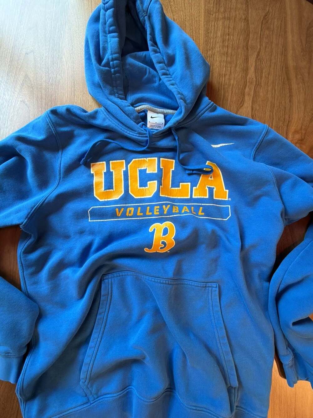 Nike UCLA Volleyball Pullover Hoodie Size M Blue